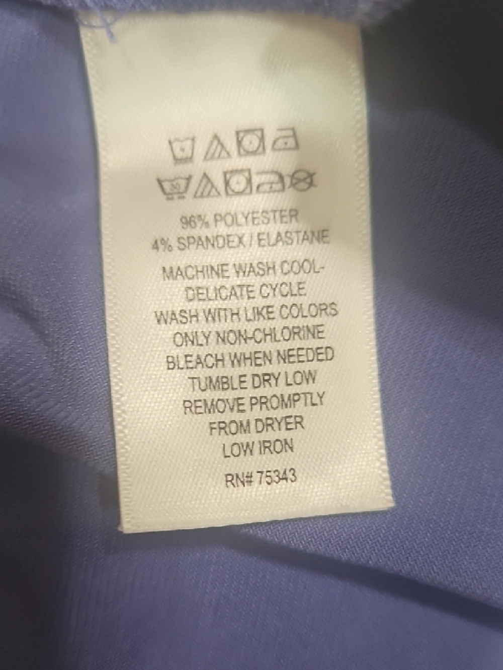 Tahari Lavender Short-Sleeve Faux-Wrap Top - Picture 4 of 4